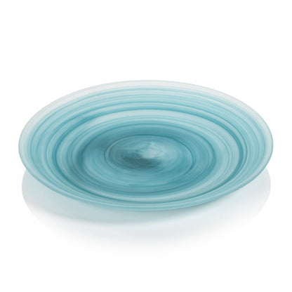 Azur Alabaster Glass Plate - Plates by Carlyle Avenue
