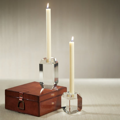Beveled Cubic Crystal Taper Holder - Taper Holder by Carlyle Avenue