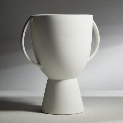 Linz Matte White Ceramic Vase - Vases by Carlyle Avenue