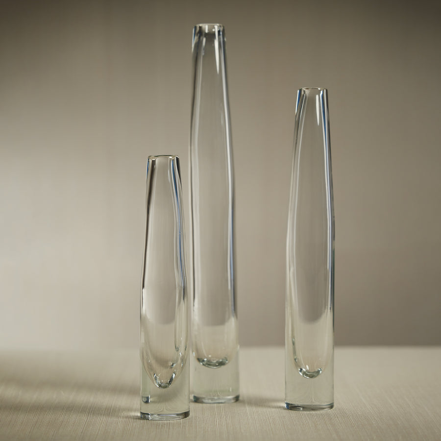 Tate Slim Glass Vase - Clear