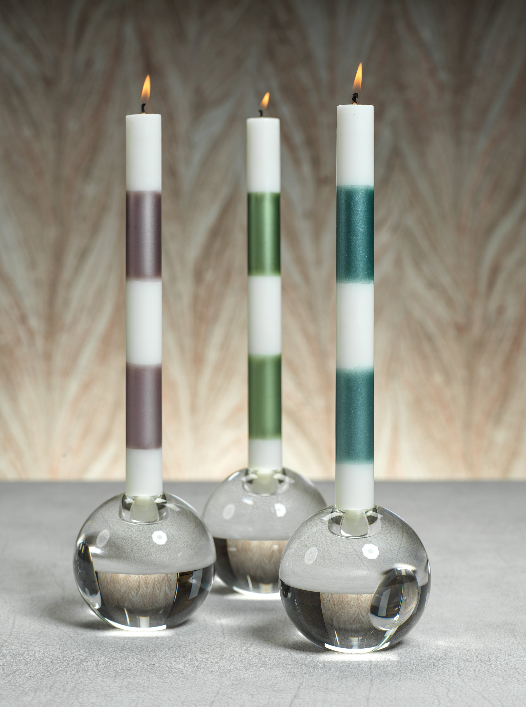 Modern & Festive Metallic Formal Taper Candles - Box of 6 - CARLYLE AVENUE