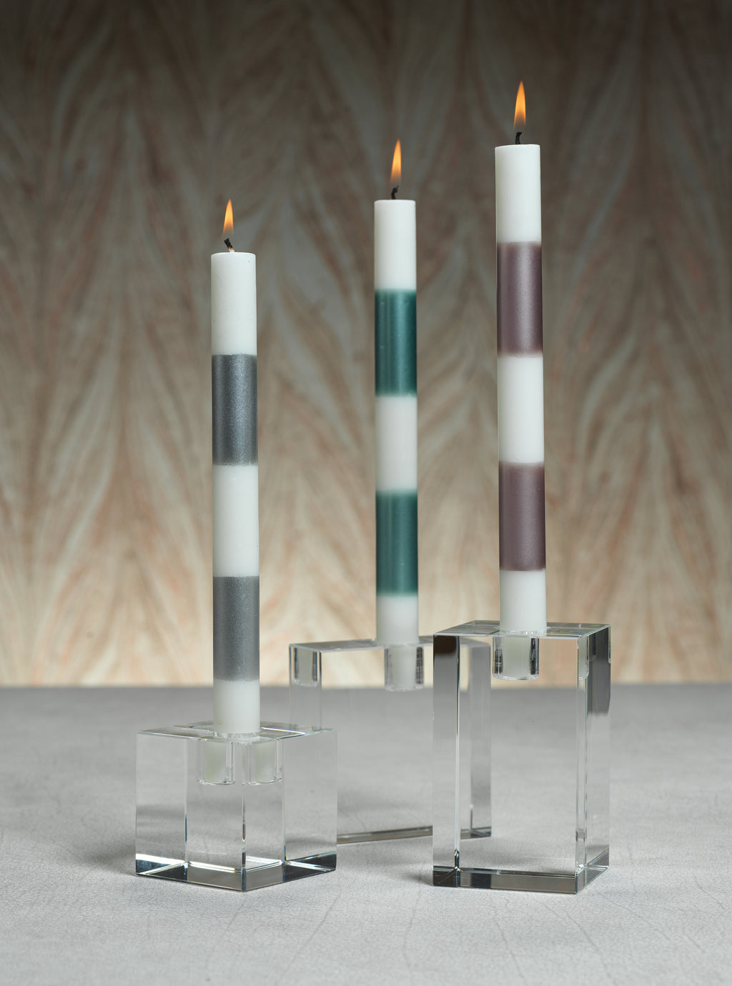 Modern & Festive Metallic Formal Taper Candles - Box of 6 - Candles by Carlyle Avenue