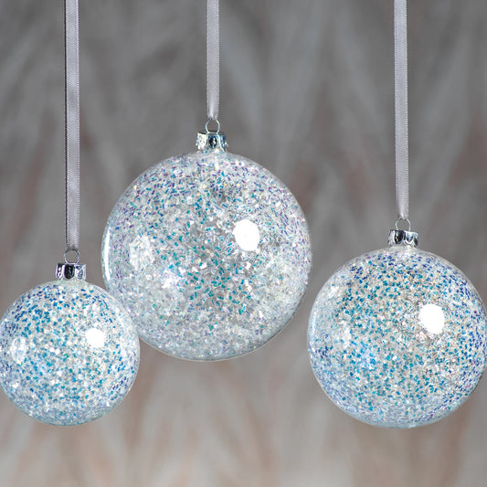 Silver Sequin Ornament - CARLYLE AVENUE