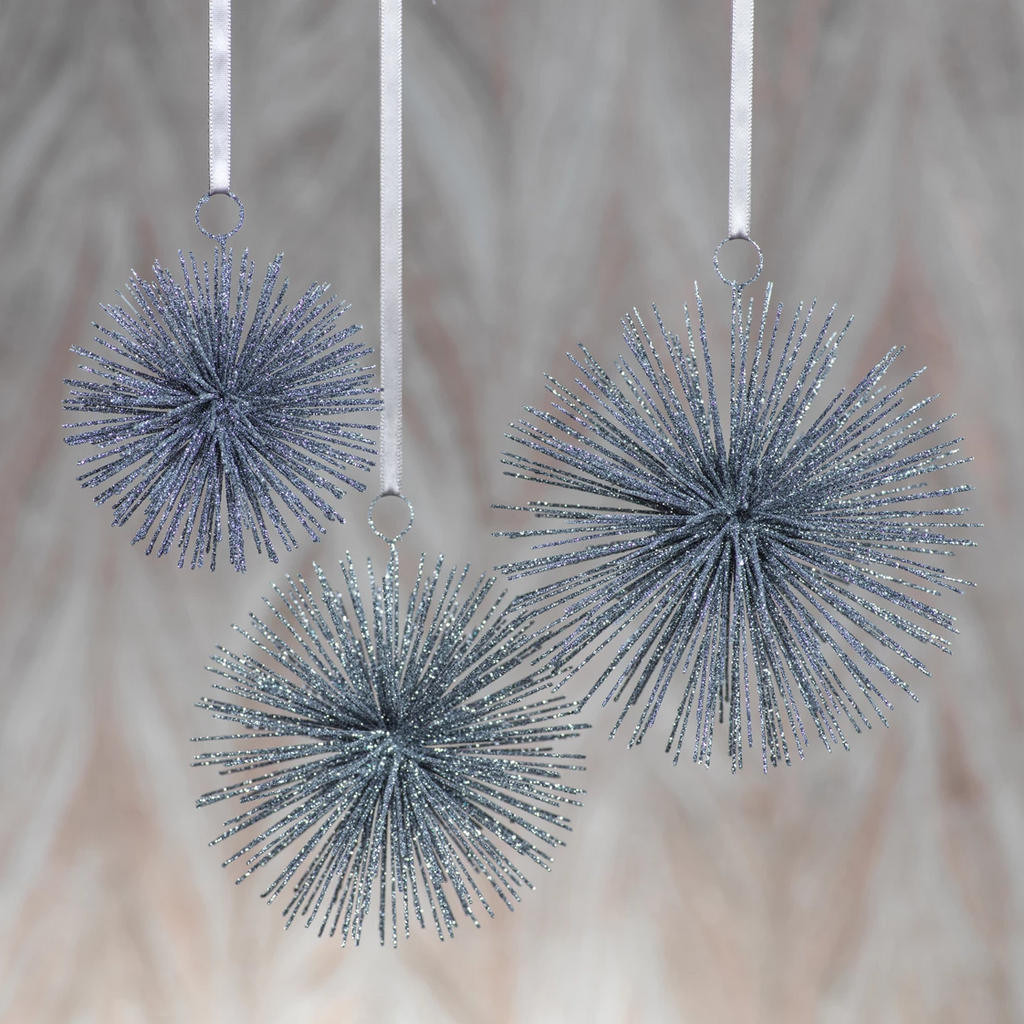Wire Star Burst Ornament - Silver - Ornaments by Carlyle Avenue