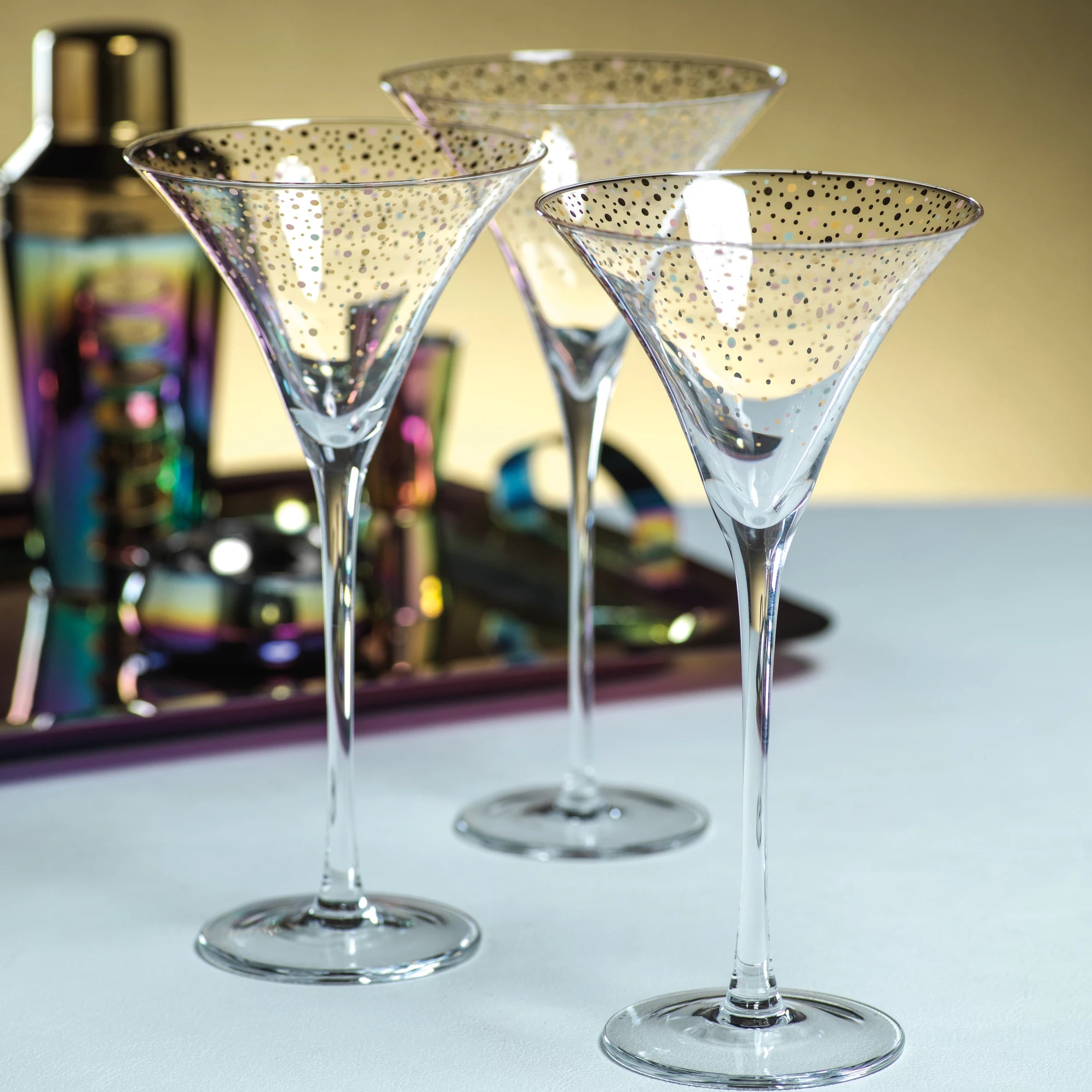 Confetti Martini Glass - s/4 - CARLYLE AVENUE