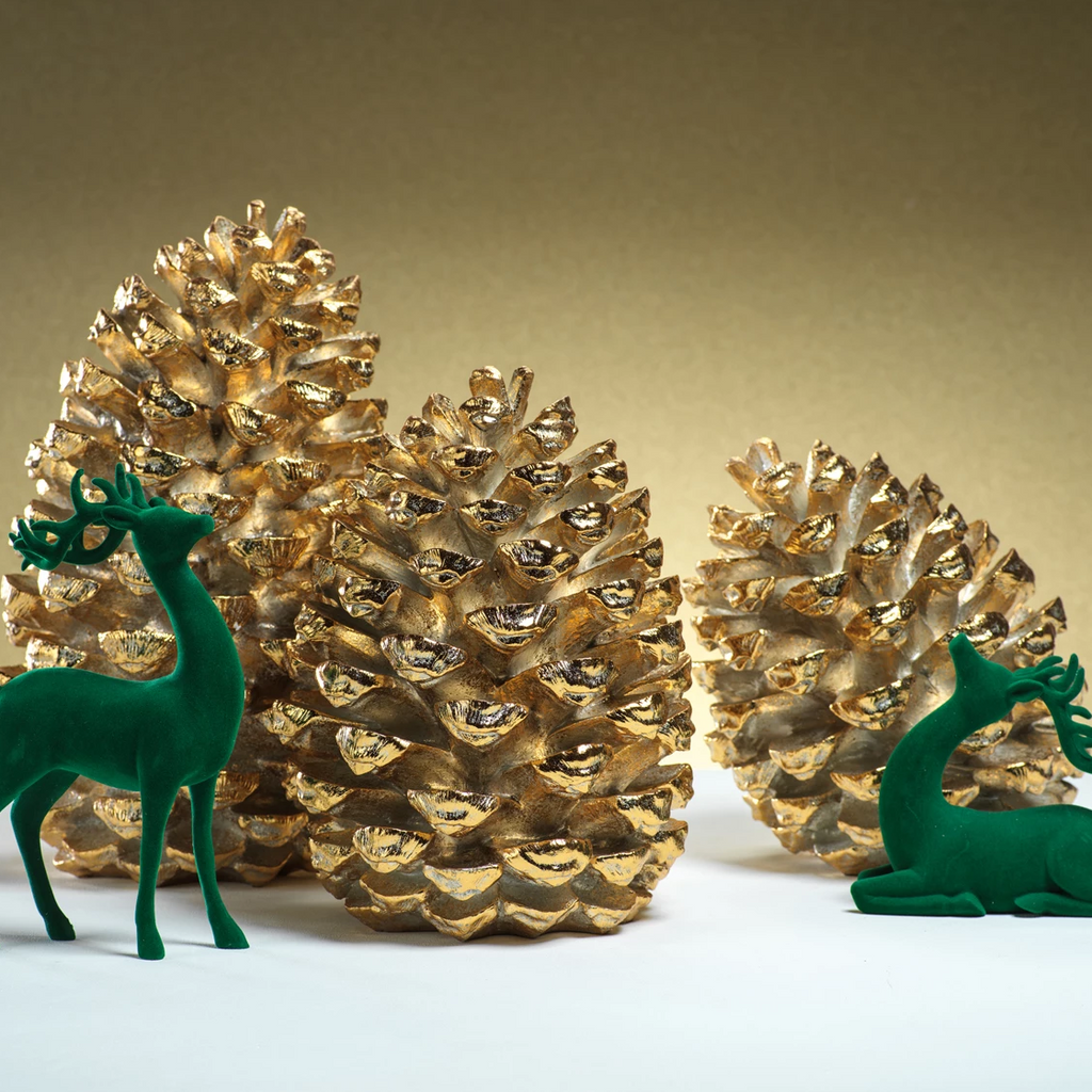 Gold Snowy Pinecone Ornament, 10 - Décors Véronneau Gold Snowy Pinecone Ornament, 10 - Décors Véronneau