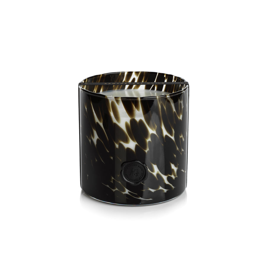 AG Opal Glass Candle - Black - Fig Vetiver - Candles by Carlyle Avenue