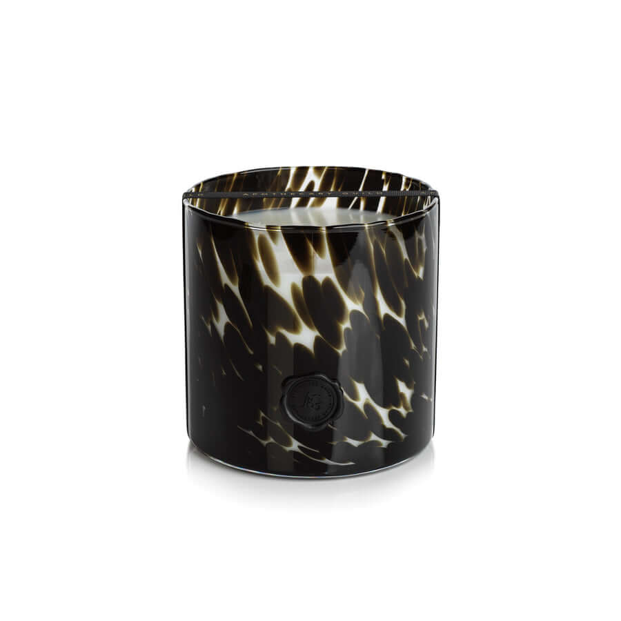 AG Opal Glass Candle - Black - Fig Vetiver - Candles by Carlyle Avenue