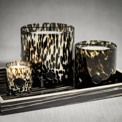 AG Opal Glass Candle - Black - Fig Vetiver - Candles by Carlyle Avenue