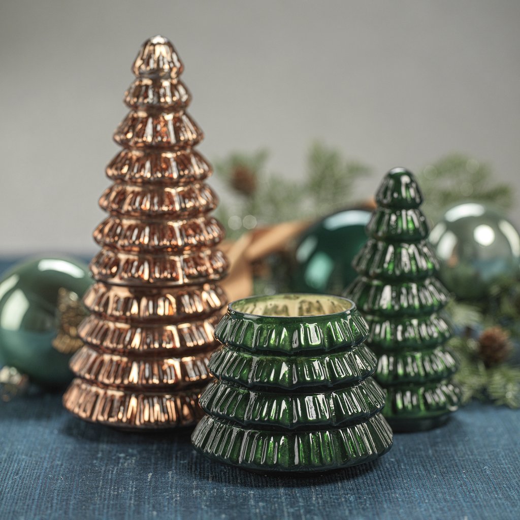 Christmas Tree Candle - Pine Green