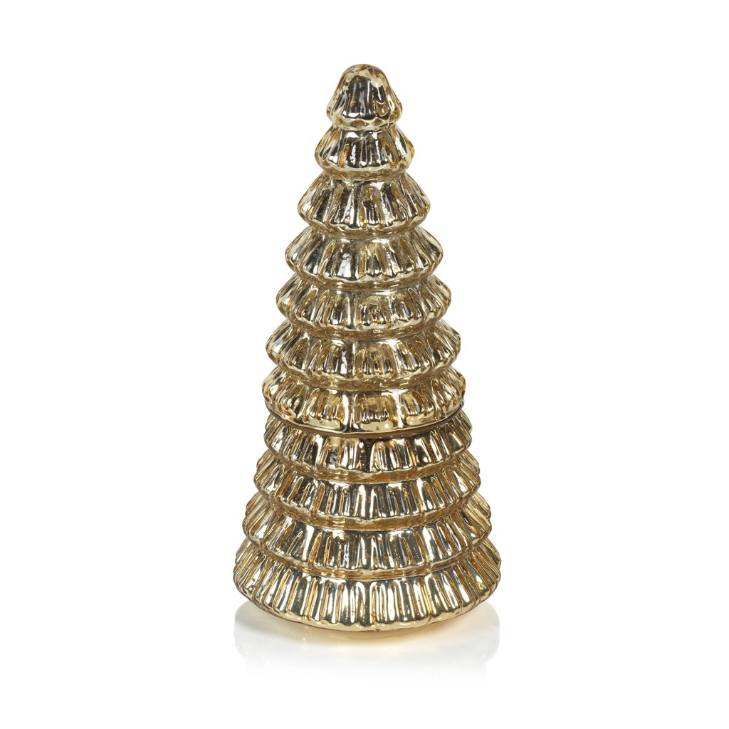Christmas Tree Candle - Gold