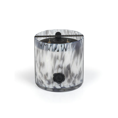 AG Opal Glass Candle - Clear & Gray - Candles by Carlyle Avenue