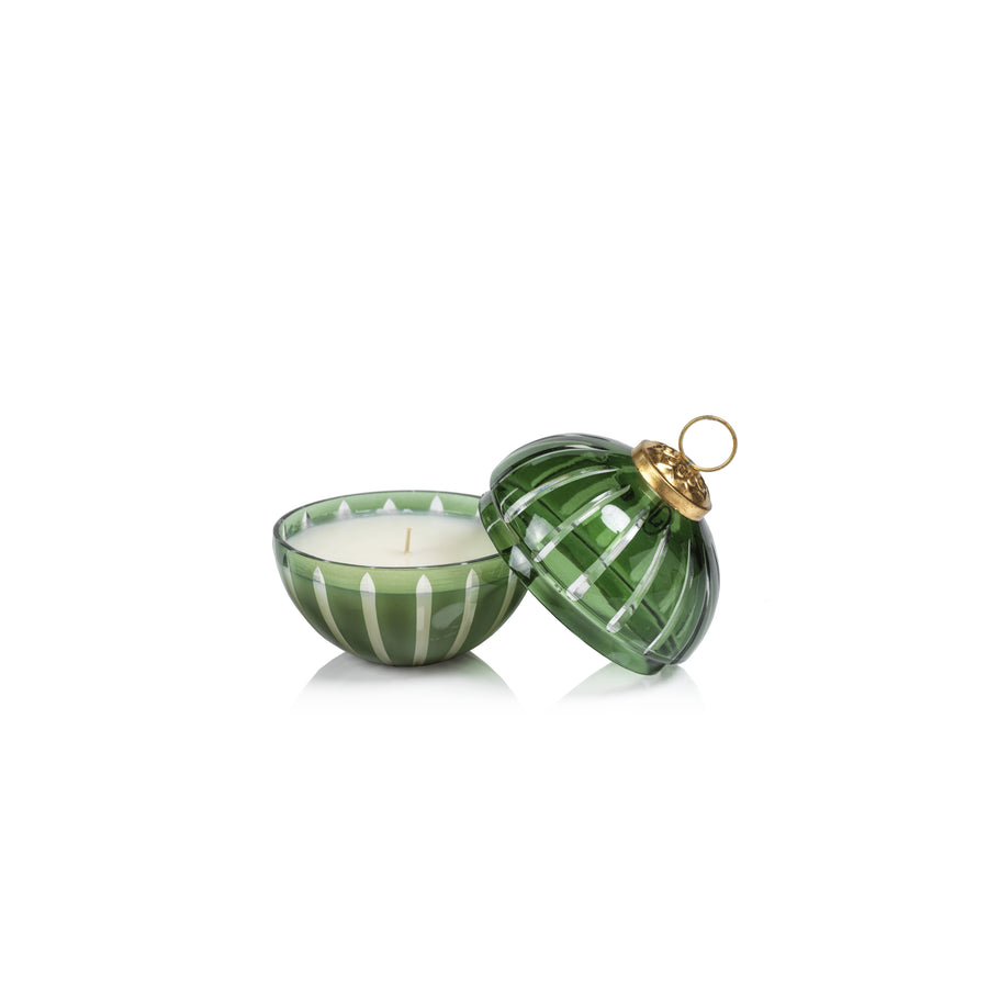 Cut Glass Ornament Scented Candle - Green