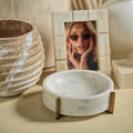 St. Ives Bone Inlaid Photo Frame with Brass Trim - Natural - Picture Frames by Carlyle Avenue