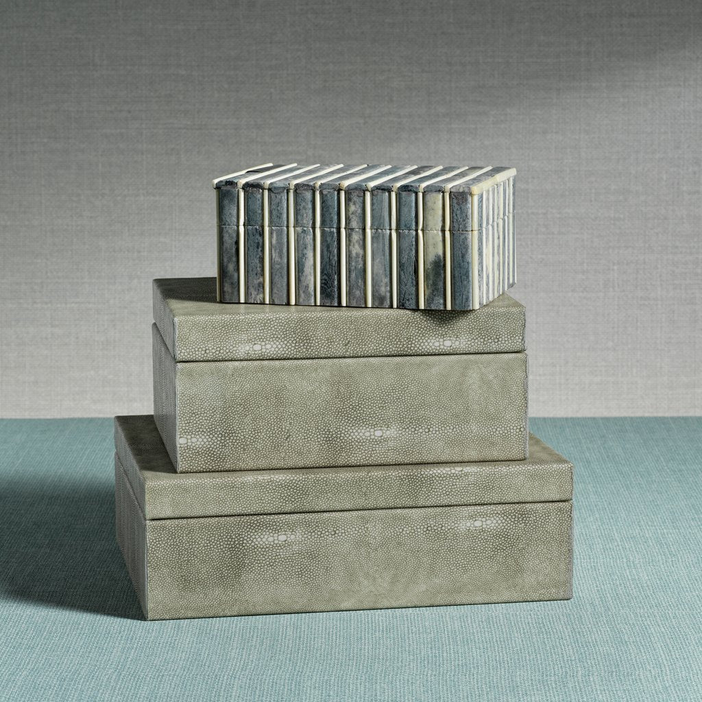 Lisbon Gray Inlaid Bone Box - Decorative Accessories by Carlyle Avenue