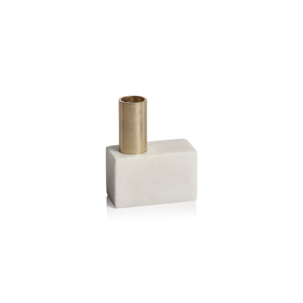 Marikina Marble Candle Holder - White (Set of 2)