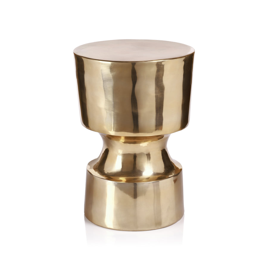 Glam Gold Metal Drum Table