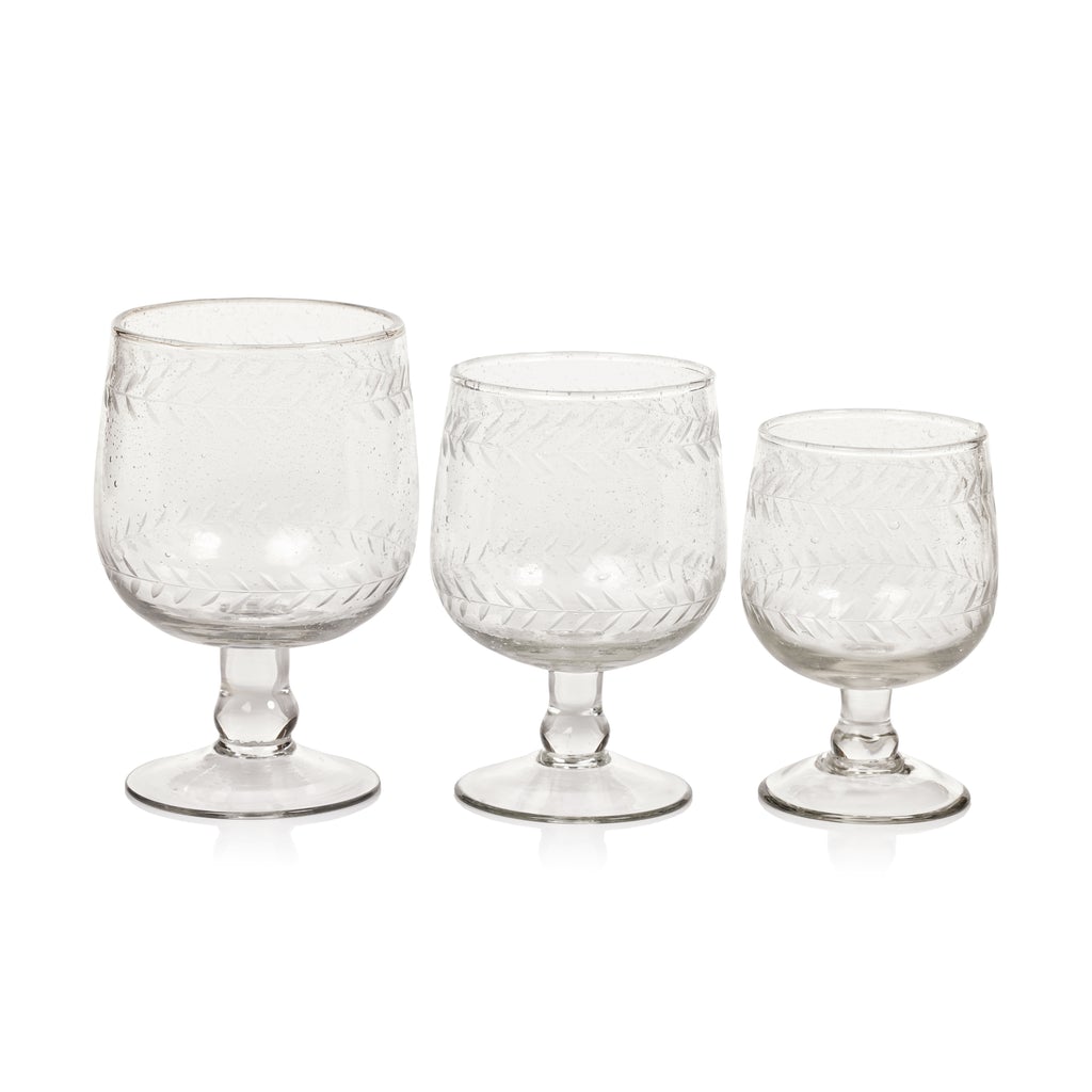 Tuscan Handmade Etched Drinkware (SINGLE) - Drinkware Sets by Carlyle Avenue