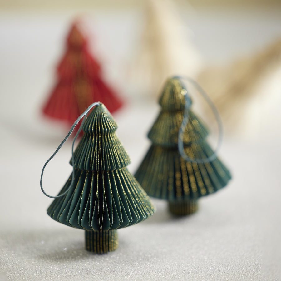 Assorted Wish Paper Tree Ornaments Box Set - Holiday Ornaments by Carlyle Avenue