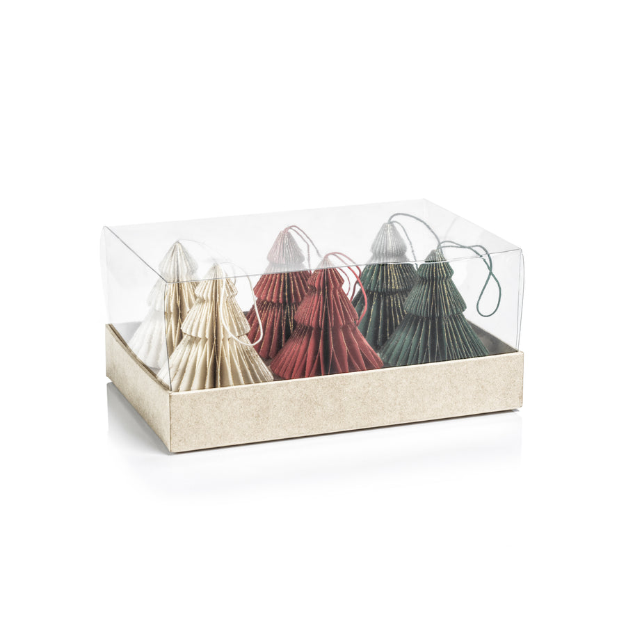 Assorted Wish Paper Tree Ornaments Box Set - Holiday Ornaments by Carlyle Avenue