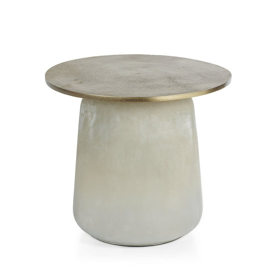 Montenegro Glass and Metal Accent Table - Short