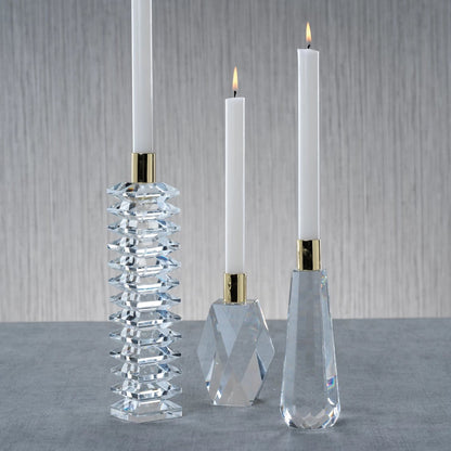 Florence Crystal Candleholders - Taper Holder by Carlyle Avenue