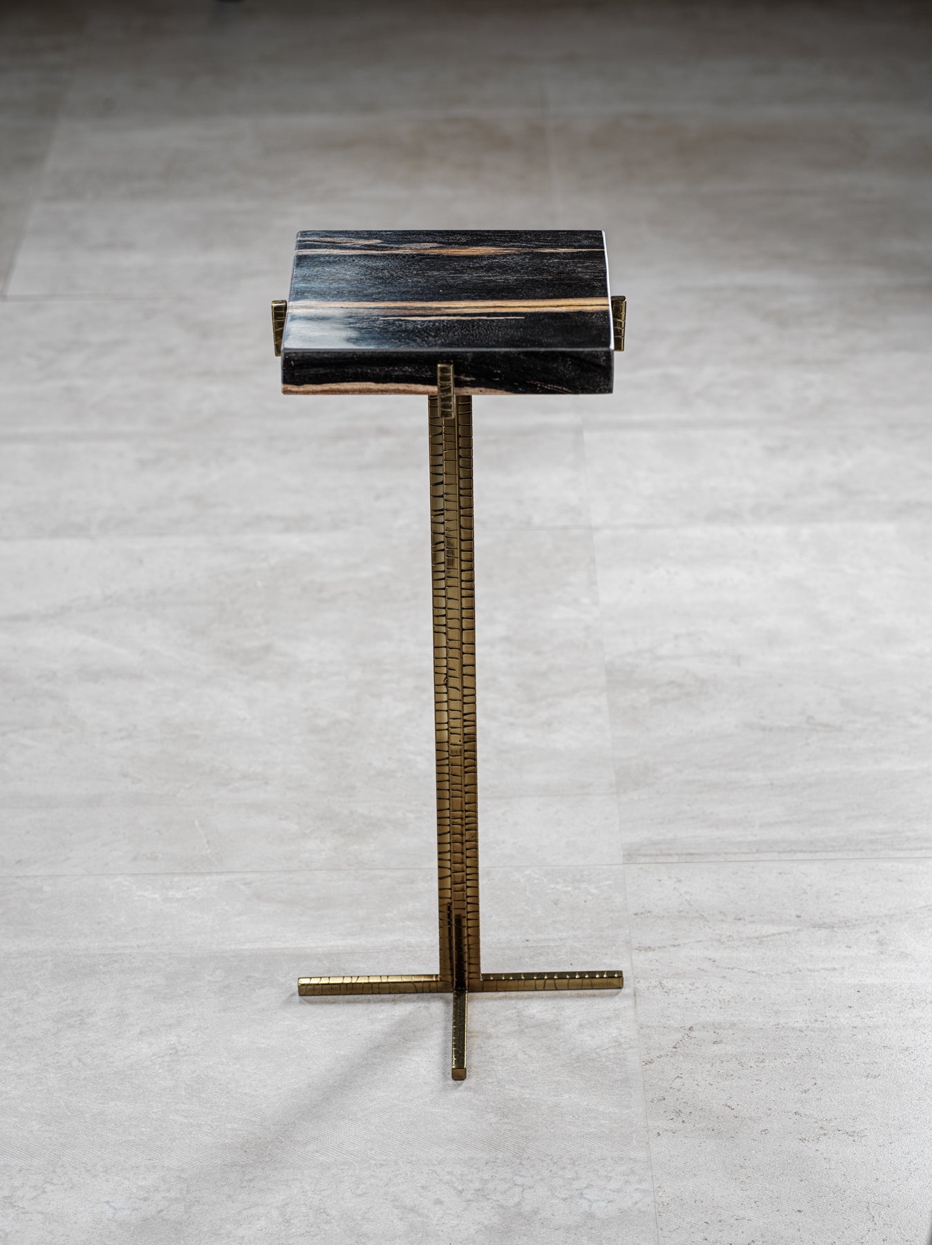 Fortaleza Petrified Wood Cocktail Table - Square - CARLYLE AVENUE