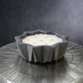 Villa Nouza 7 Wick Concrete Candle/Black- Fig Vetiver - Home Fragrance by Carlyle Avenue