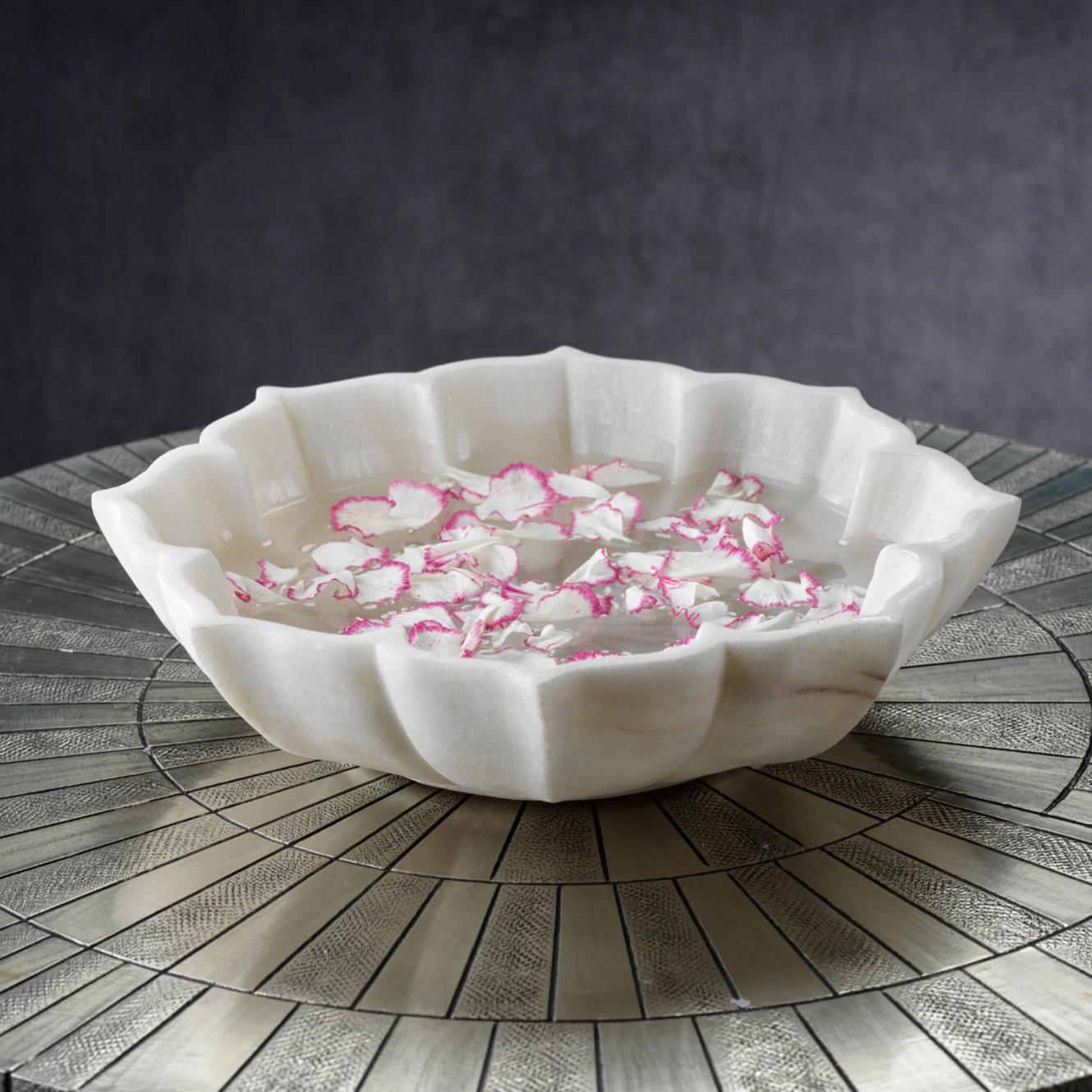 Lotus Marble Bowl - CARLYLE AVENUE