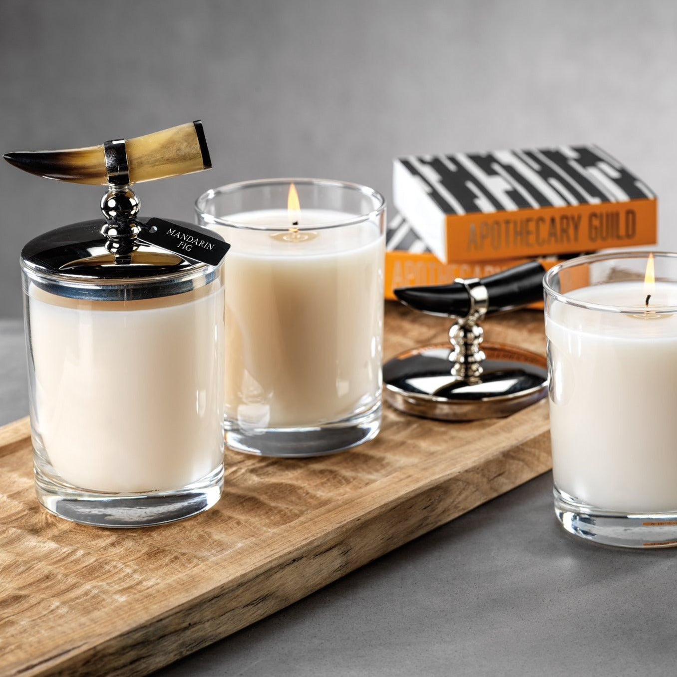 Côte d’Ivoire Scented Candle with Horn Lid - Candles by Carlyle Avenue