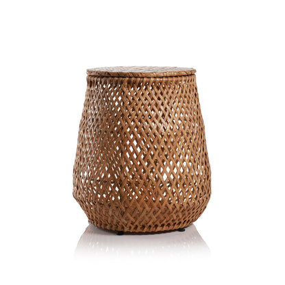 Handcrafted Rattan Stool w/Storage - Furniture by Carlyle Avenue