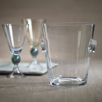 La Serena Beveled Glass Ice Bucket / Cooler - Ice Bucket by Carlyle Avenue