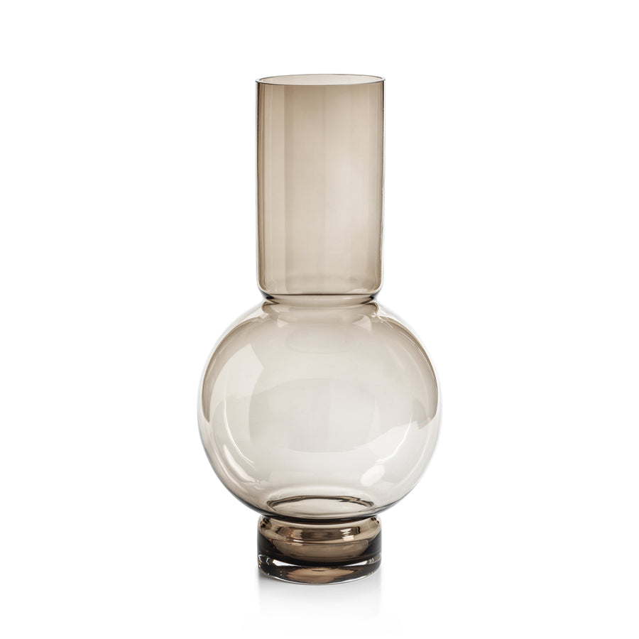 Monceau Glass Vase - Taupe