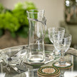 Dragonfly Pewter & Glass Pitcher
