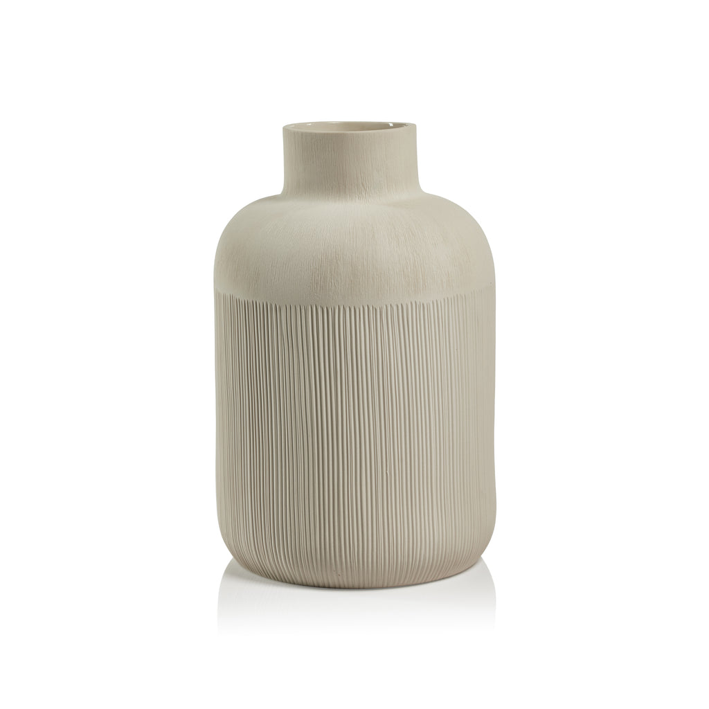 Sugi Porcelain Vase - Neutral Gray