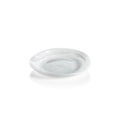 Monte Carlo Alabaster Glass Plate - White - Plates by Carlyle Avenue