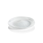Monte Carlo Alabaster Glass Plate - White - Plates by Carlyle Avenue