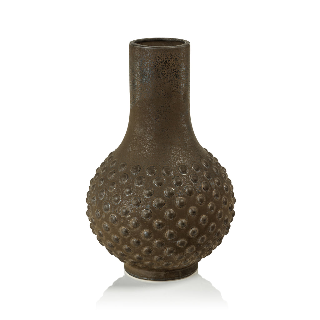San Miguel Earthenware Vases - Metallic Bronze