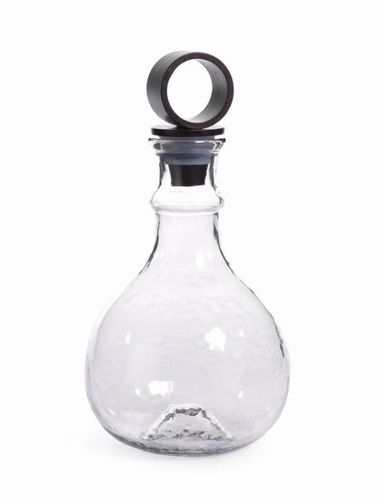 Artisan Hammered Glass Decanter - Barware by Carlyle Avenue