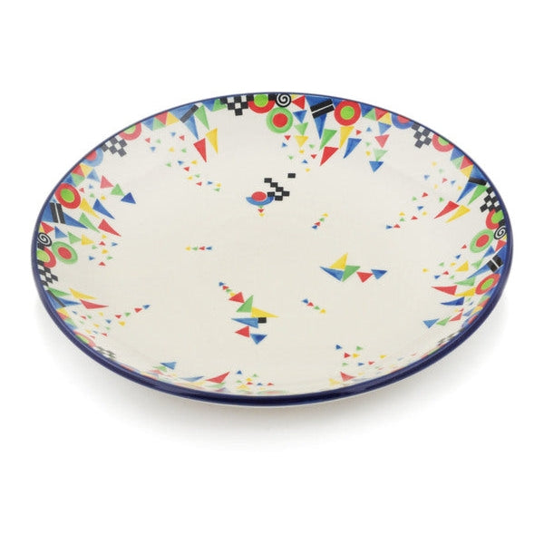 Triangles, Circles & Squares UNIKAT Dinner Plate - 10½"