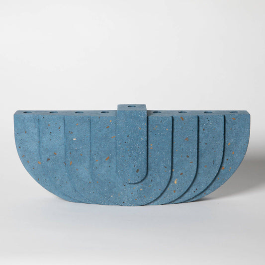 Menorahs: Cobalt Terrazzo -  by Carlyle Avenue