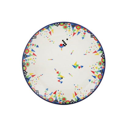 Triangles, Circles & Squares UNIKAT Dinner Plate - 10½" - Dinnerware by Carlyle Avenue