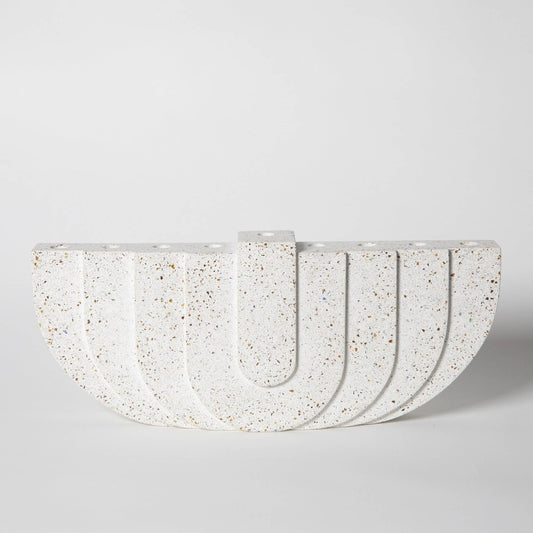 Menorahs: White Terrazzo