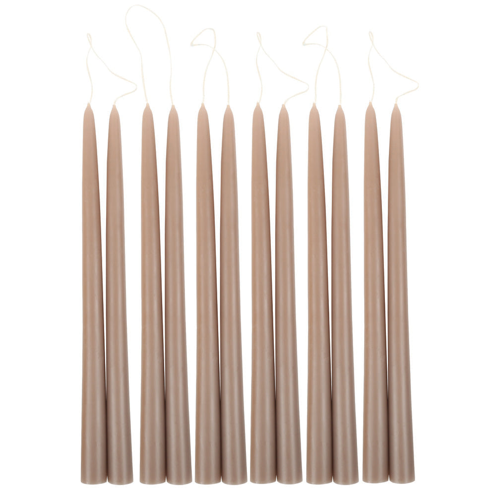 Pair of Taper Candles - Greige