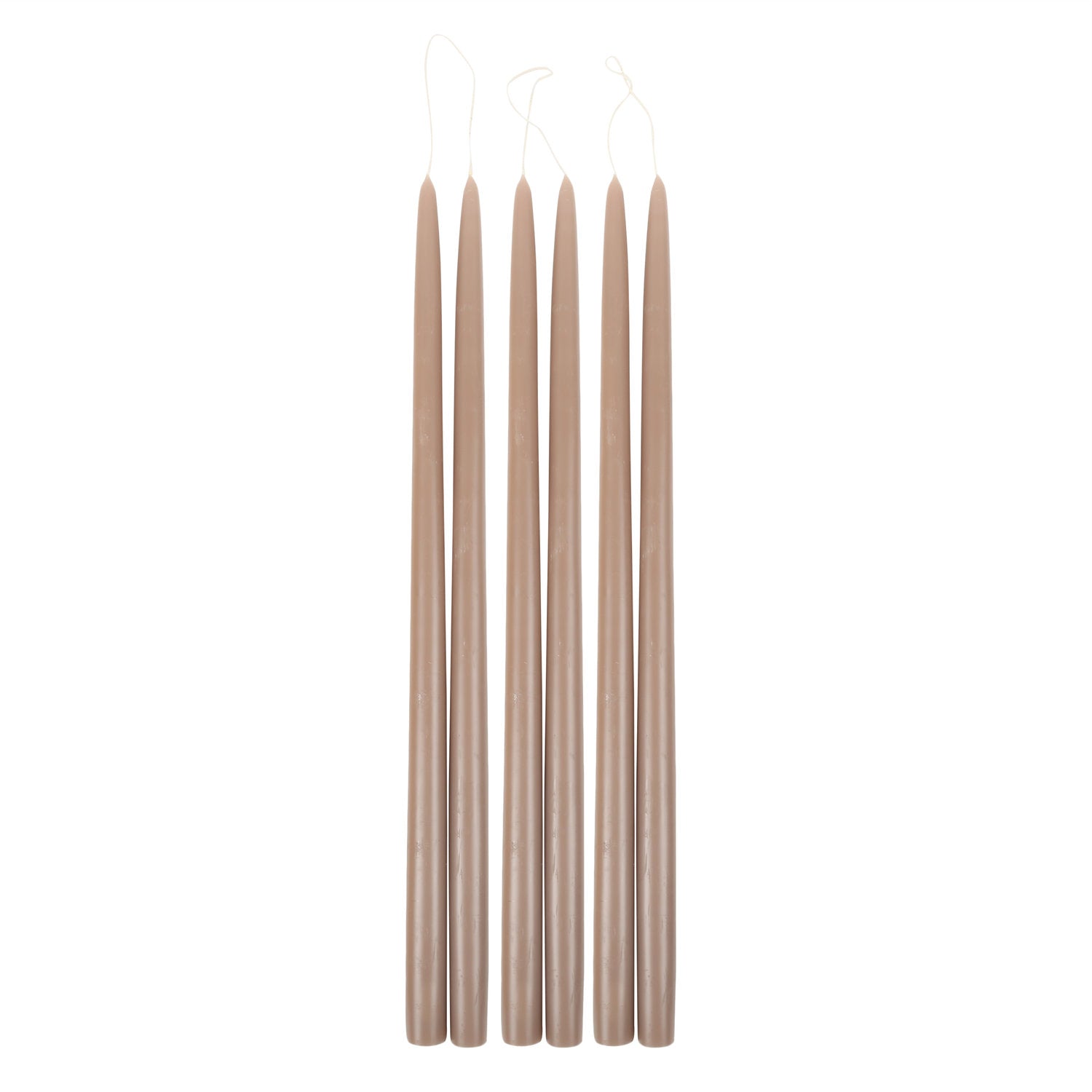Pair of Taper Candles - Greige