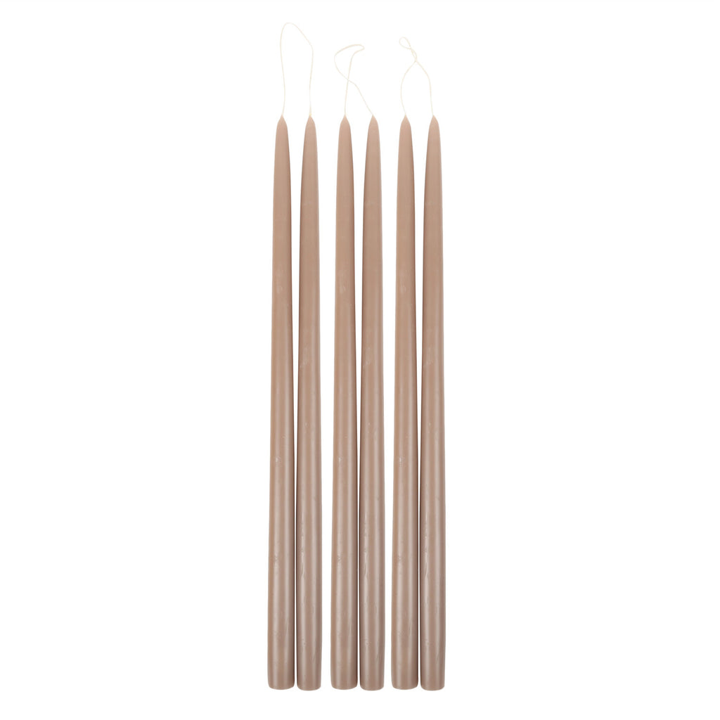 Pair of Taper Candles - Greige - Candles by Carlyle Avenue