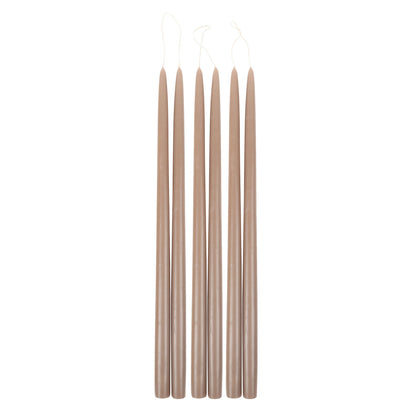 Pair of Taper Candles - Greige - Candles by Carlyle Avenue