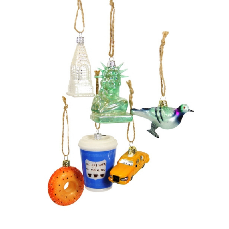 Tiny New York Assortment - Set of 6 - Ornaments by Carlyle Avenue
