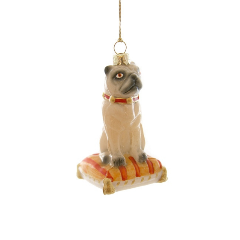 Seated Pug Ornament