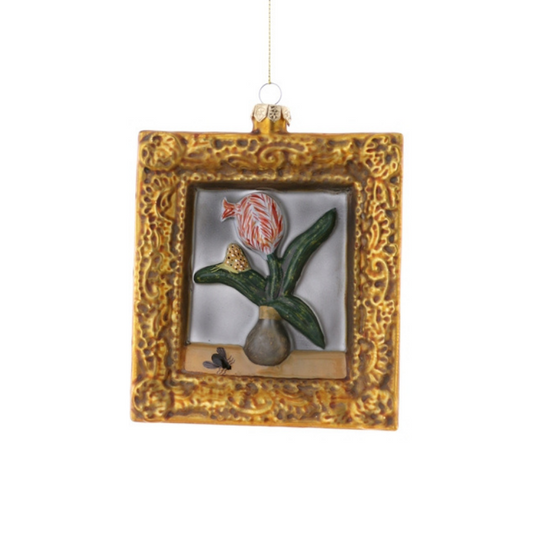 Single Tulip Framed Painting Ornament